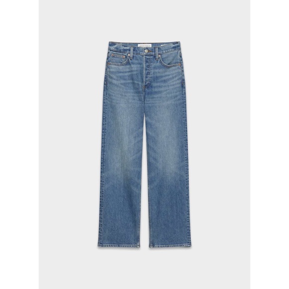 Denim Forum Denim - Denim Forum The Arlo Hi-rise Straight Jean in 5 Yrs Kiss N Tell Bl, size 25